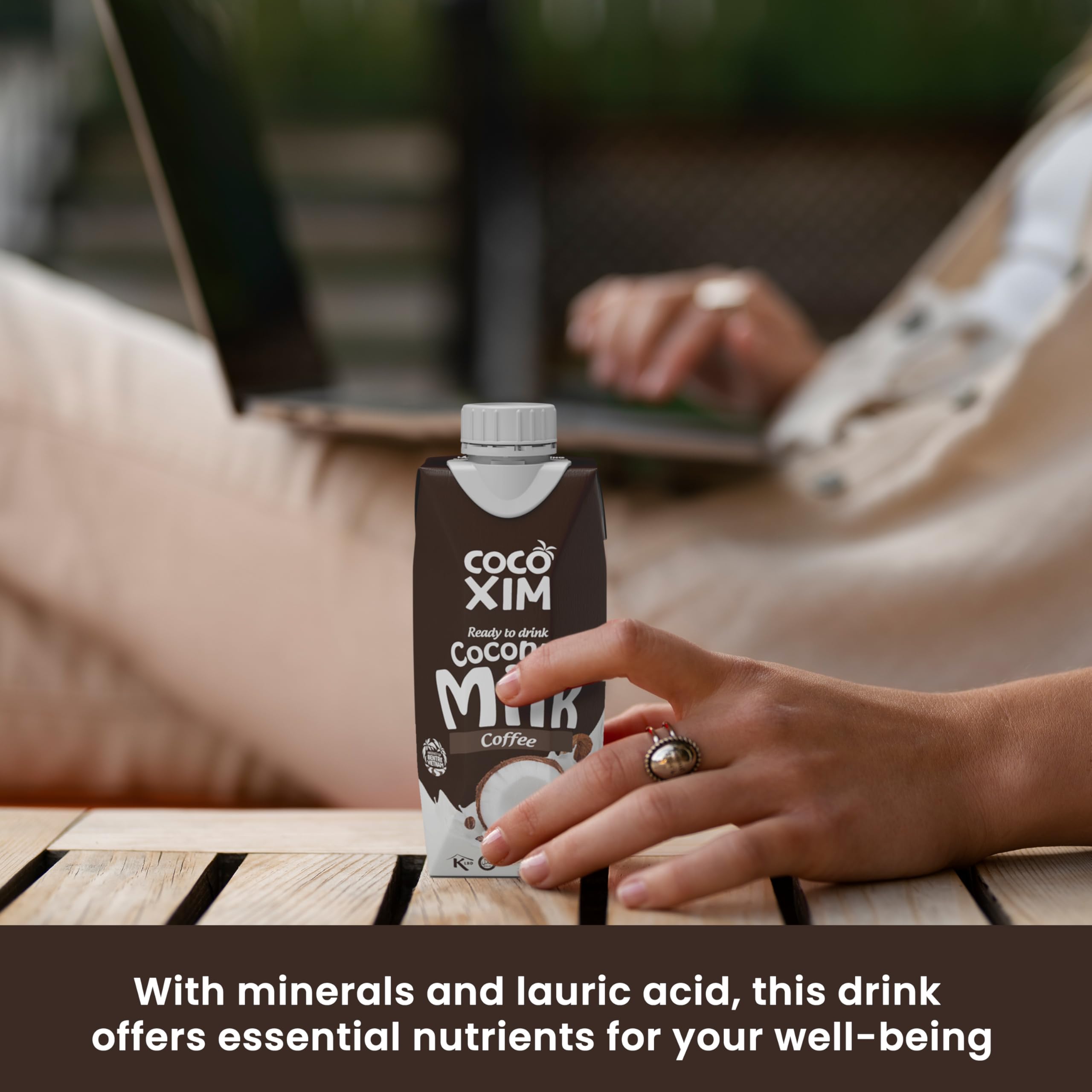 COCOXIM Ready to Drink Coffee Coconut Milk – 11 oz (Pack of 12) | 100% Vegan & Plant Based | Halal & Kosher Certified | Gluten & Lactose Free | Perfect to Add to Cereals, Smoothies and Desserts