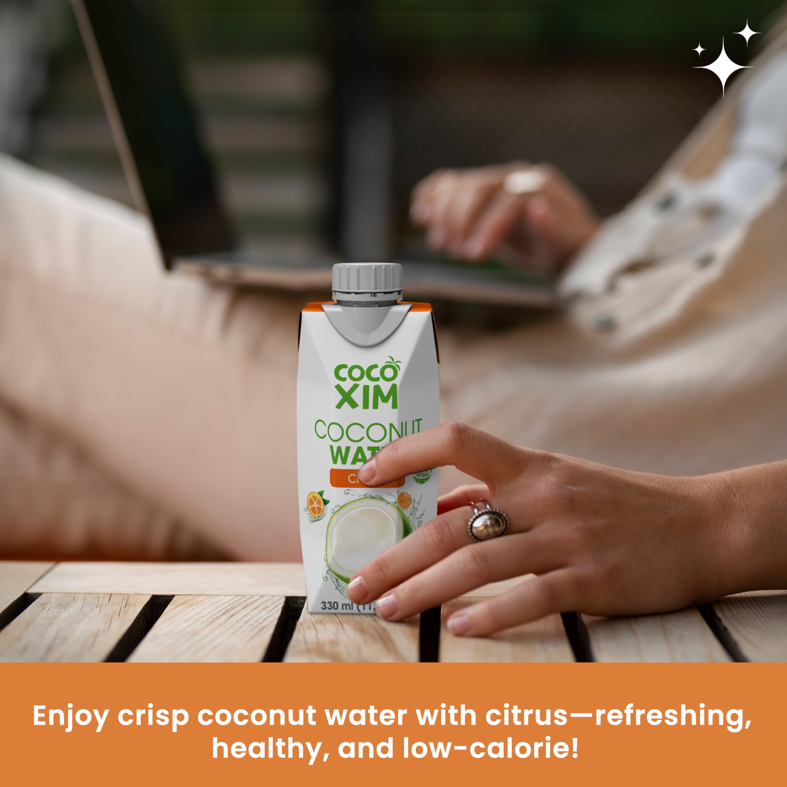 COCOXIM Ready to Drink Coconut Water with Citrus Juice – 11 oz (Pack of 12)|100% Natural & Fresh with Electrolytes & Nutrients | Halal & Kosher Certified | Alternative to Soda, Soft Drinks and Sports Drinks