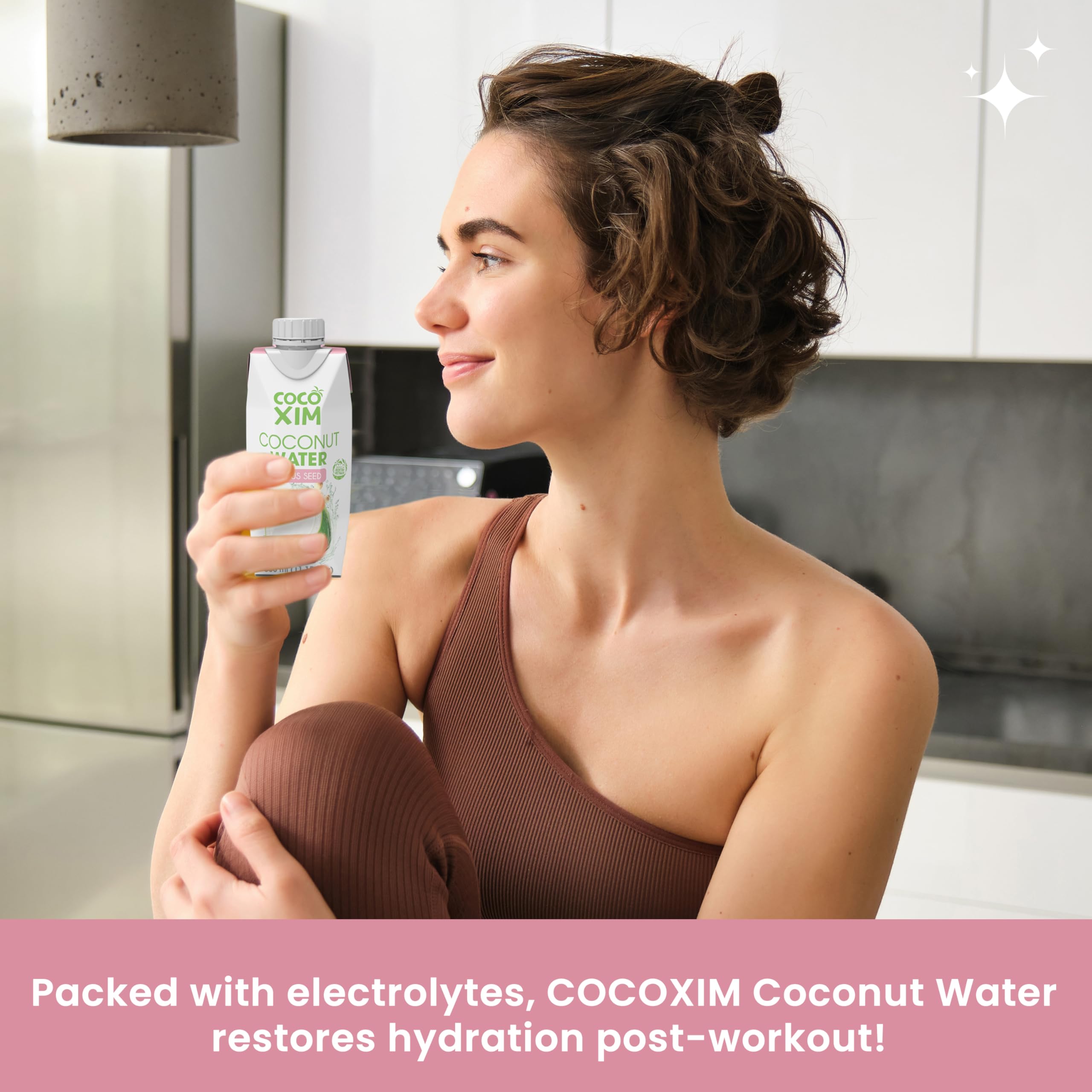 COCOXIM Ready to Drink Coconut Water with Lotus Seed Extract – 11 oz (Pack of 12)|100% Natural & Fresh with Electrolytes & Nutrients|Halal & Kosher Certified|Alternative to Soda,Soft and Sports Drinks