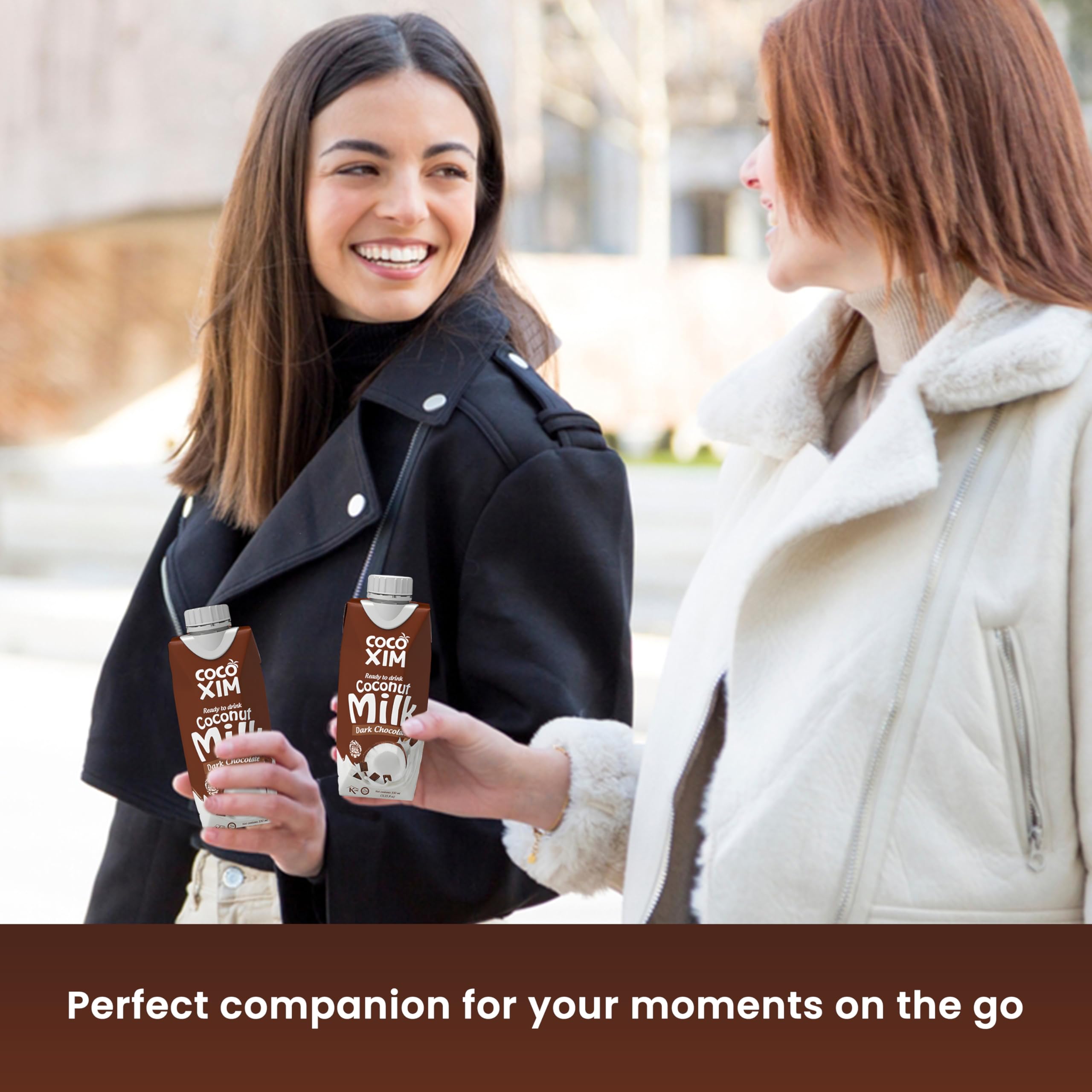 COCOXIM Ready to Drink Dark Chocolate Coconut Milk – 11 oz (Pack of 12) | 100% Vegan & Plant Based |Halal & Kosher Certified | Gluten & Lactose Free | Perfect to Add to Cereals, Smoothies and Desserts