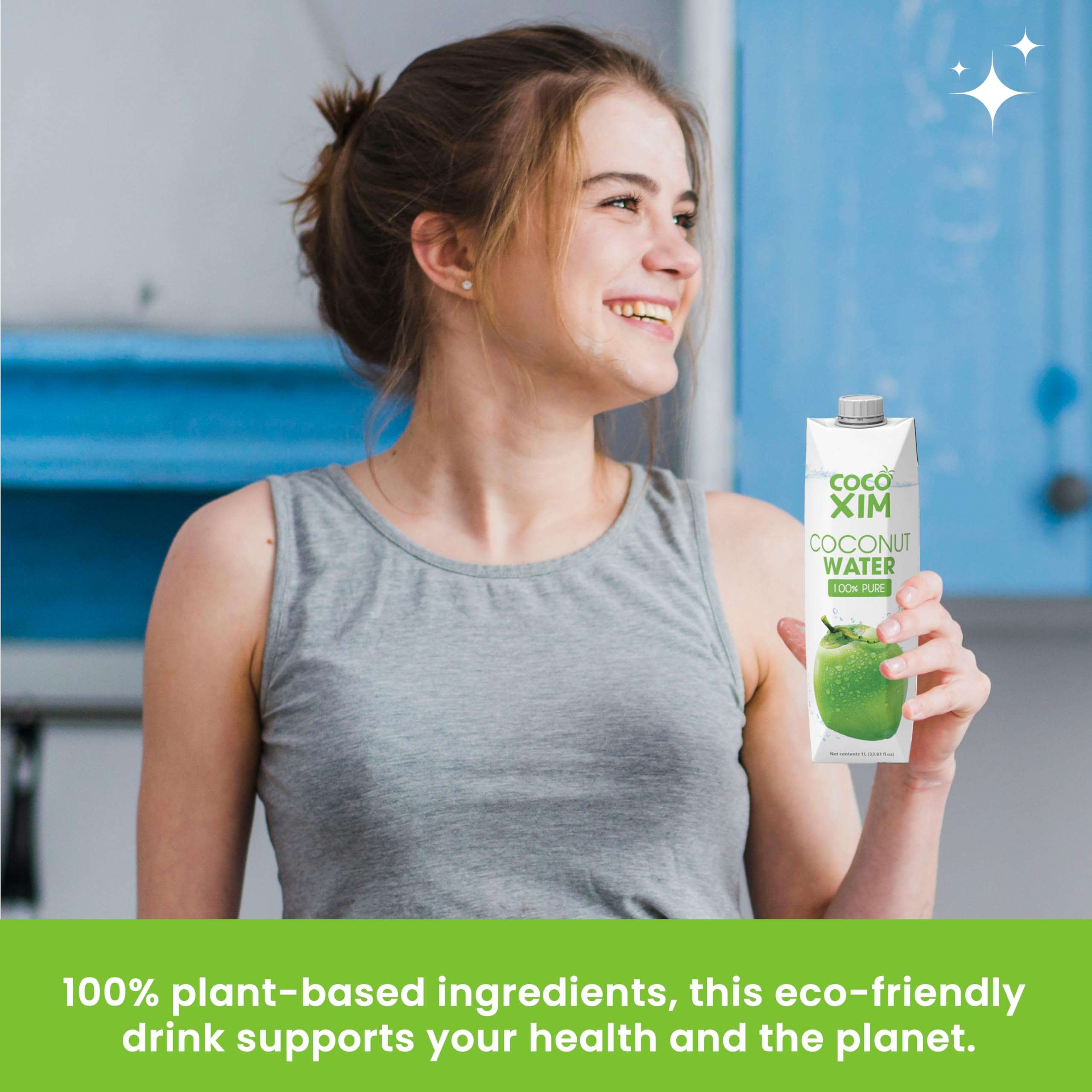 COCOXIM Ready to Drink Pure Coconut Water - 33.80 Oz each - Pack of 12 | Zero Added Sugar |100% Natural & Fresh with Electrolytes & Nutrients | Halal & Kosher Certified | Alternative to Soda, Soft Drinks and Sports Drinks