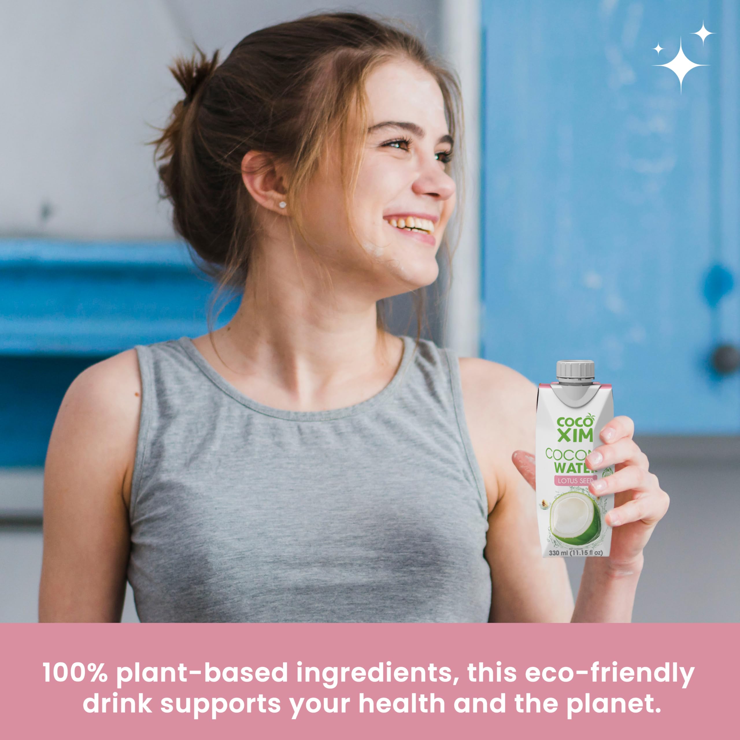 COCOXIM Ready to Drink Coconut Water with Lotus Seed Extract – 11 oz (Pack of 12)|100% Natural & Fresh with Electrolytes & Nutrients|Halal & Kosher Certified|Alternative to Soda,Soft and Sports Drinks