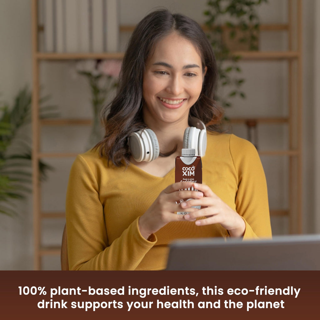 COCOXIM Ready to Drink Dark Chocolate Coconut Milk – 11 oz (Pack of 12) | 100% Vegan & Plant Based |Halal & Kosher Certified | Gluten & Lactose Free | Perfect to Add to Cereals, Smoothies and Desserts